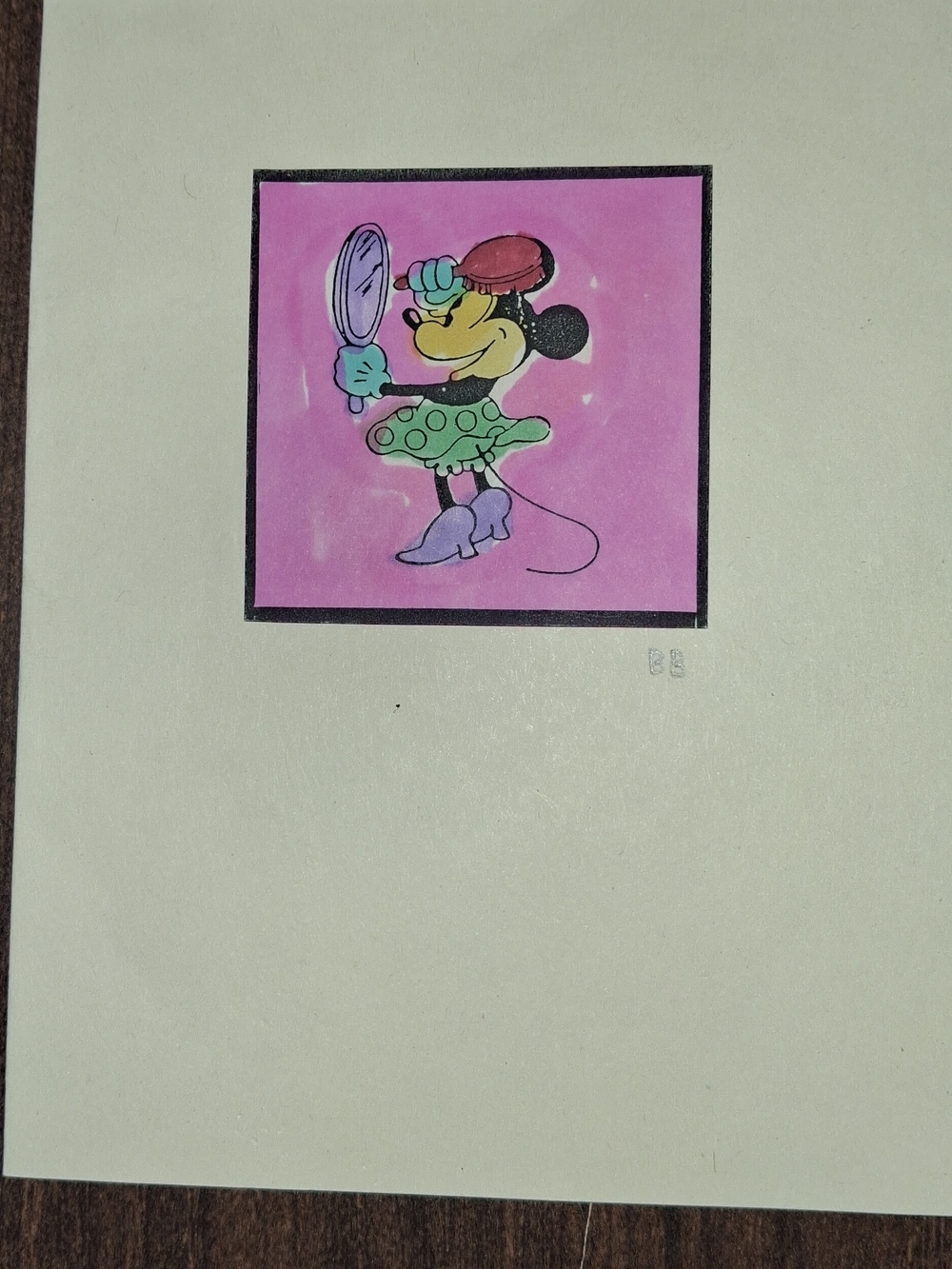Disney Minnie Mouse Illustration - Pink, Green, Red, Black